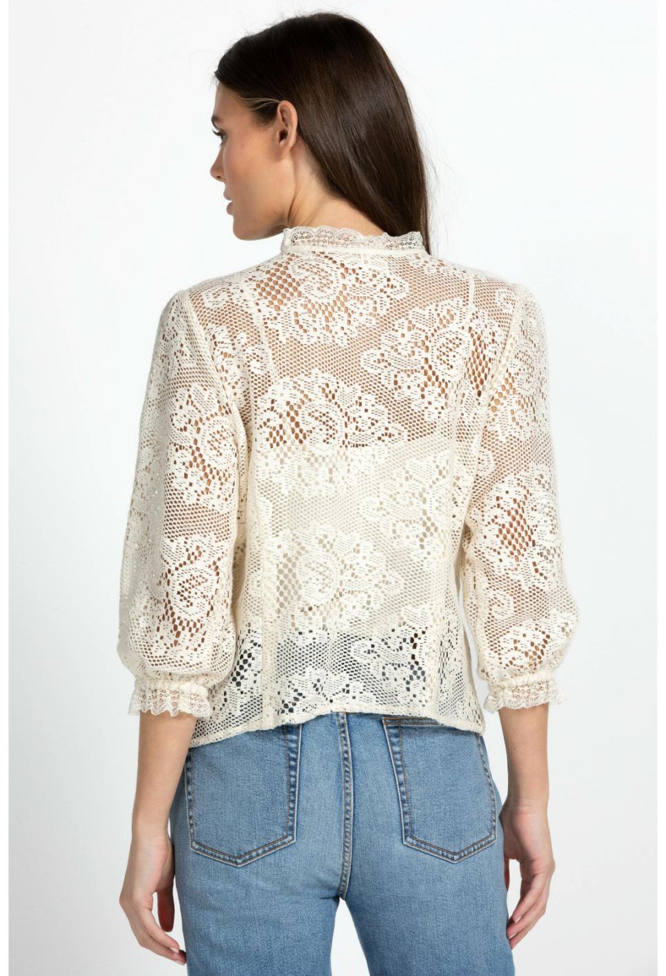 Women Tops | Johnny Was Betty Blouse Ecru