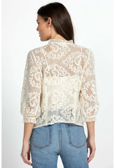 Women Tops | Johnny Was Betty Blouse Ecru