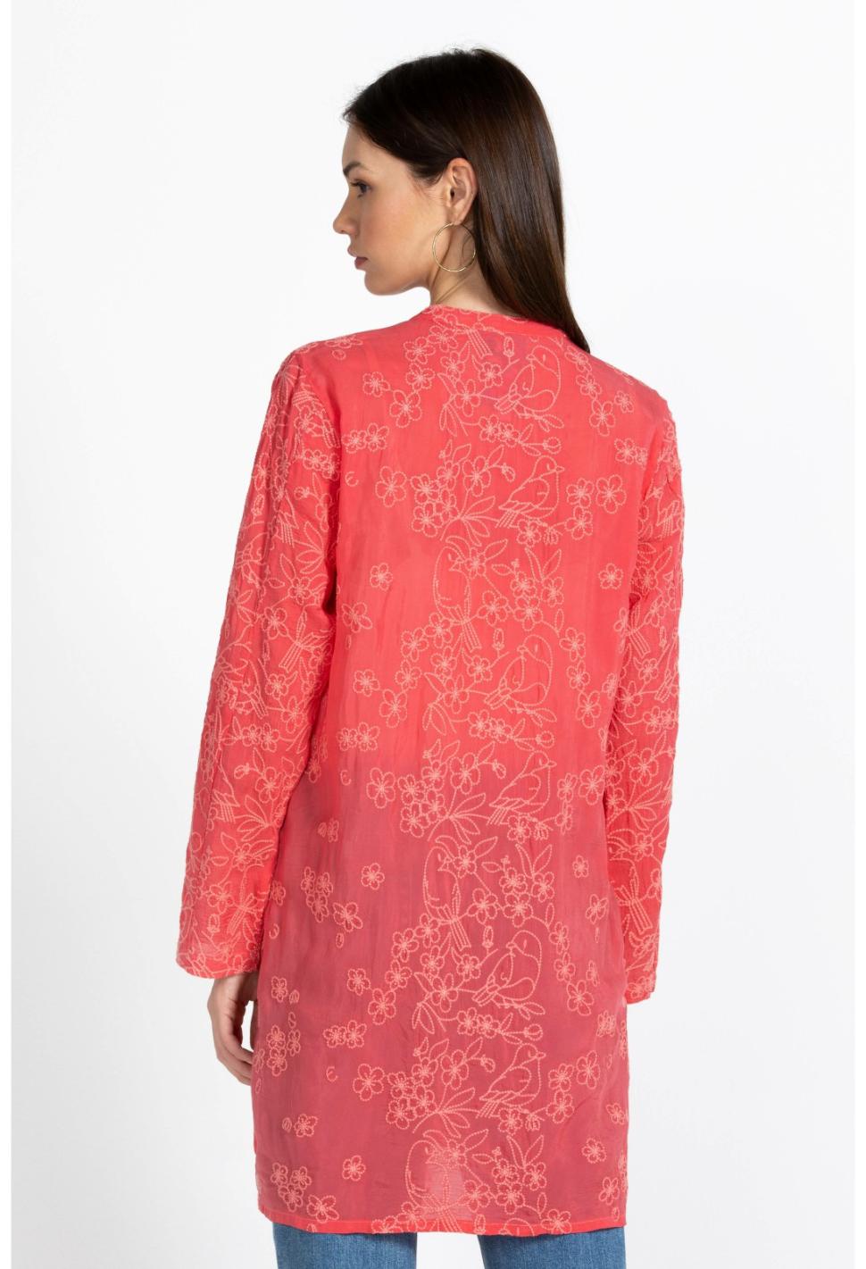 Women Tops | Johnny Was Birdie Marisol Tunic Passion Fruit