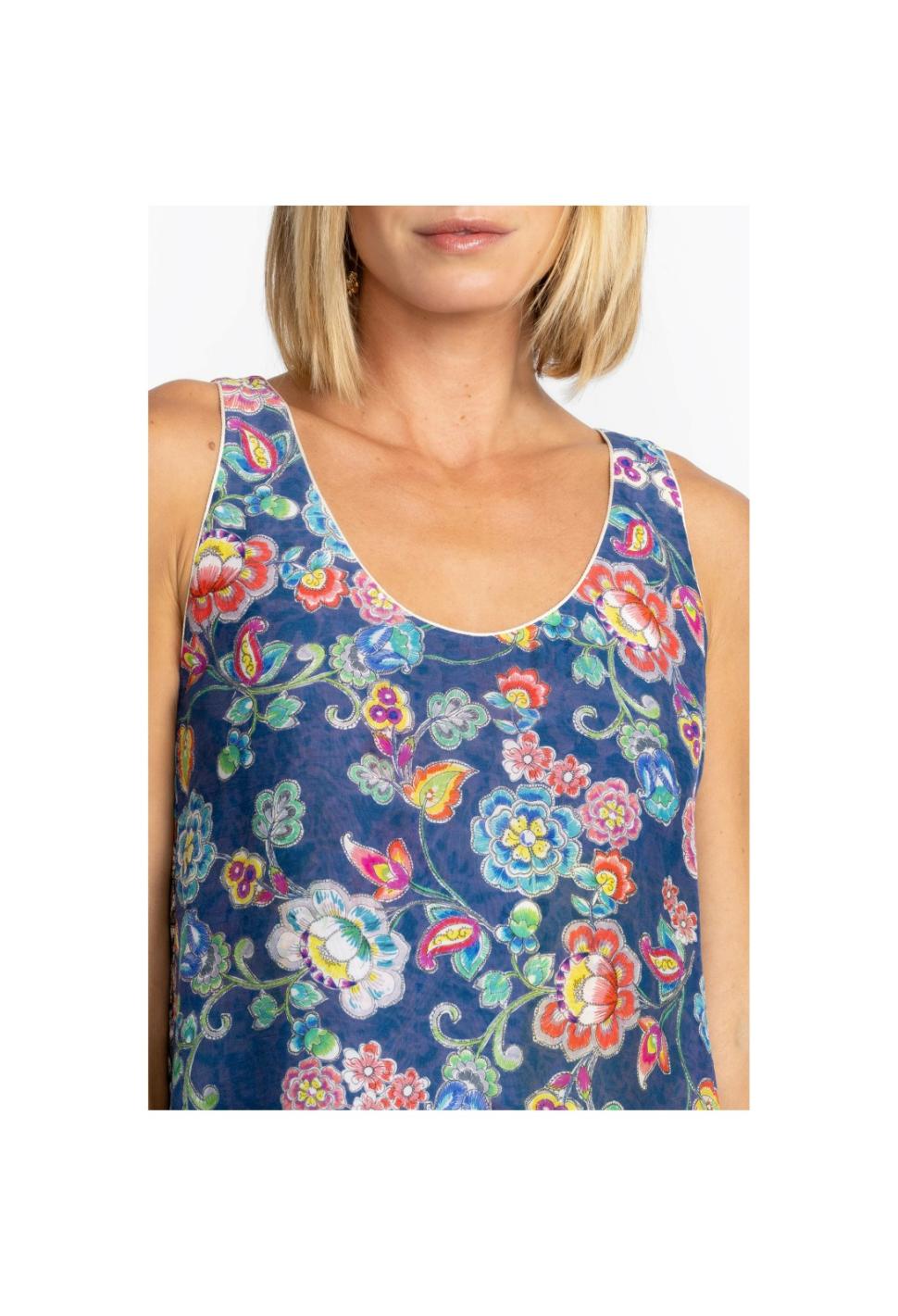 Women Tops | Johnny Was Block Mint Tank Top Peppermint