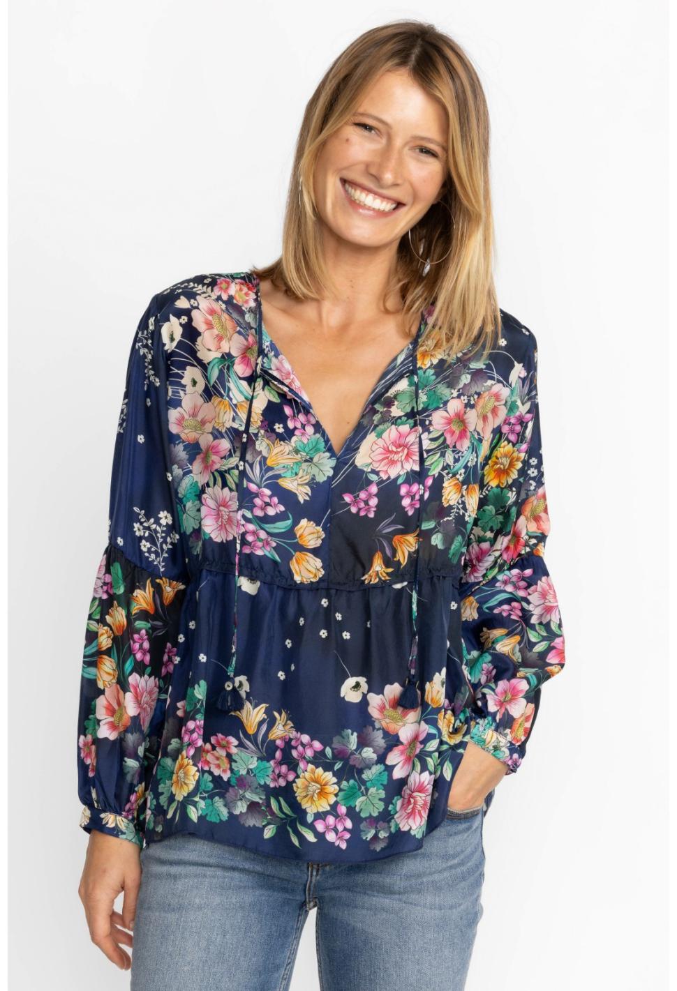 Women Tops | Johnny Was Bursting Echo Blouse Bursting