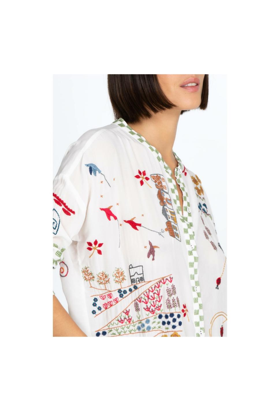 Women Tops | Johnny Was Cartagena Blouse Natural
