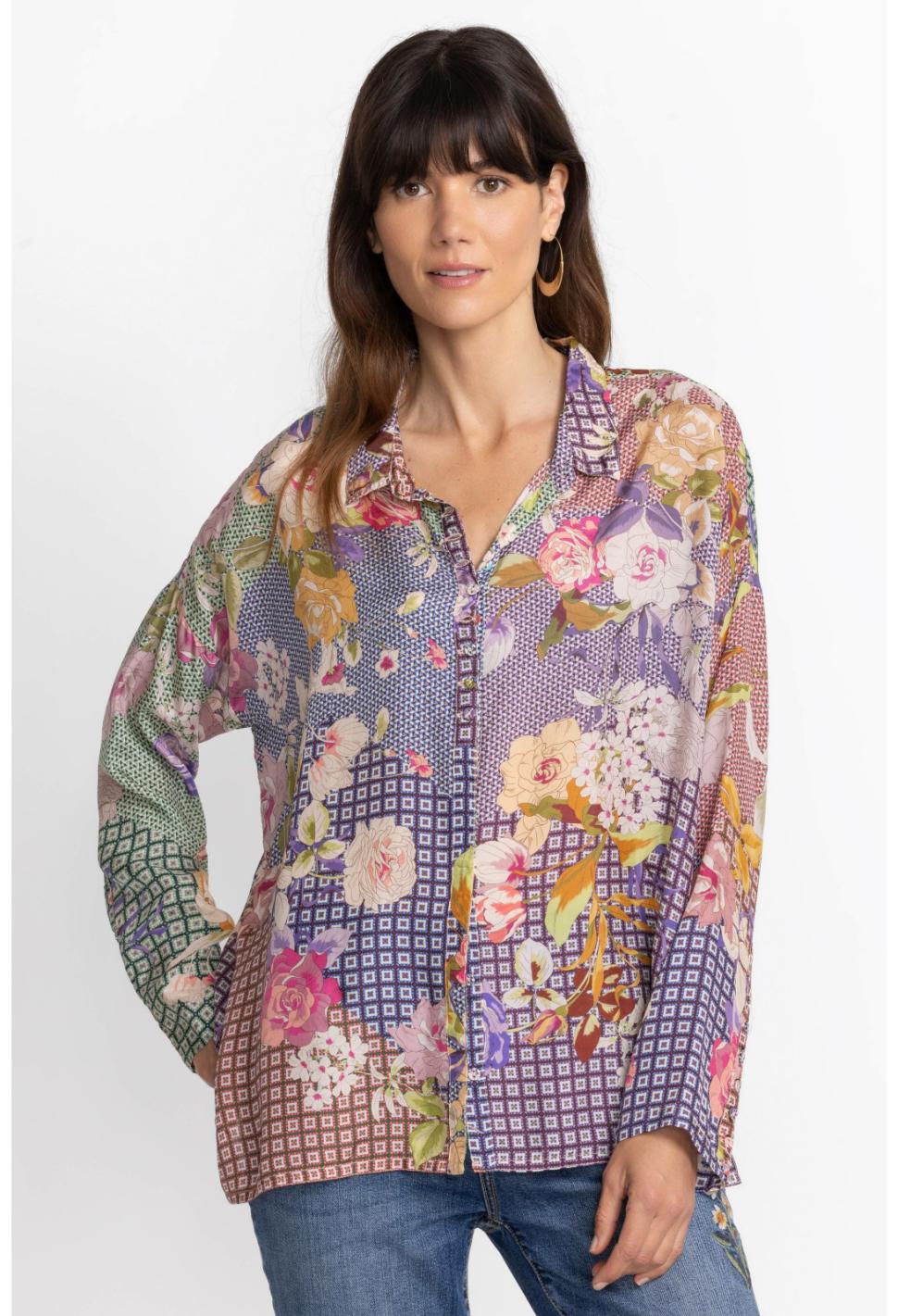 Women Tops | Johnny Was Cathron Mingle Blouse Cathron