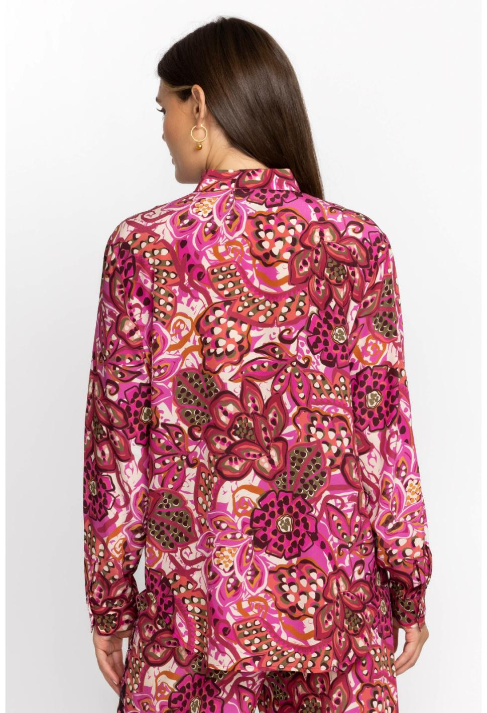 Women Tops | Johnny Was Dreams Of Vivanna Silk Shirt Multi