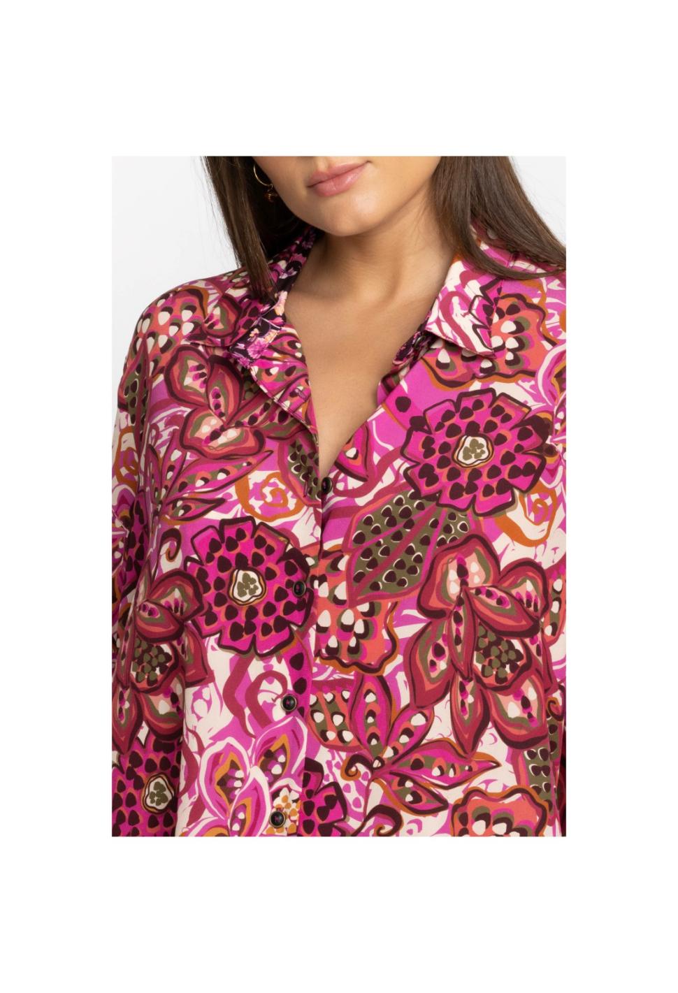 Women Tops | Johnny Was Dreams Of Vivanna Silk Shirt Multi