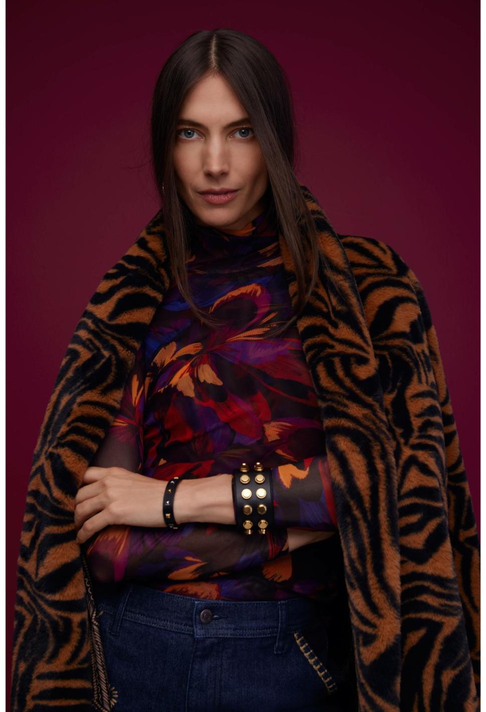 Women Tops | Johnny Was Eclipse Blooms Mesh Tee Multi