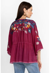 Women Tops | Johnny Was Edith Blouse Rumba Red