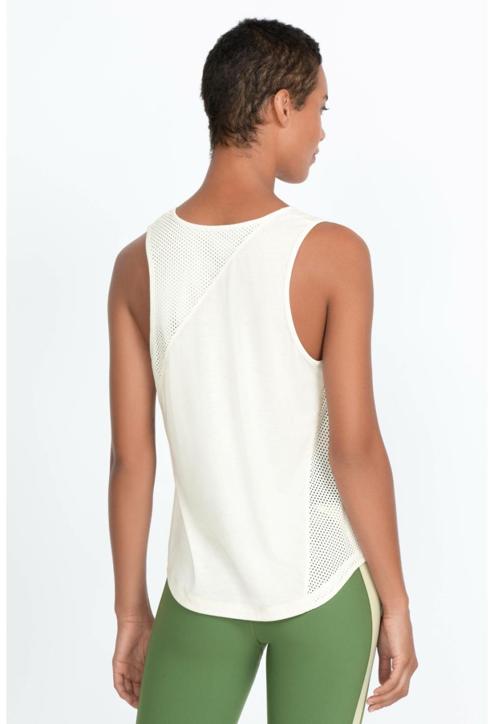 Women Tops | Johnny Was Effect Mesh Contrast Tank Tofu