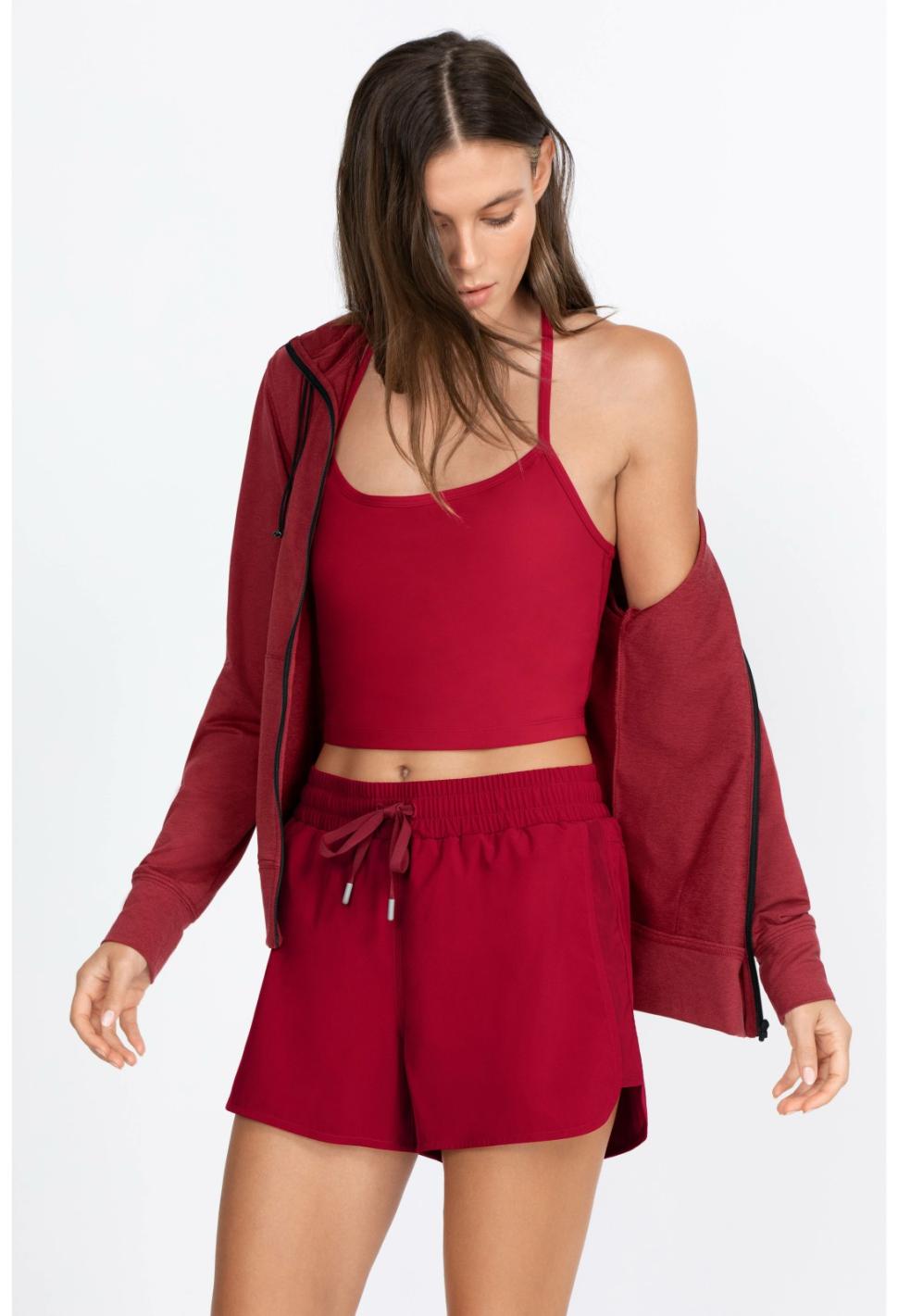 Women Tops | Johnny Was Endurance Cross Back Cami Rio Red