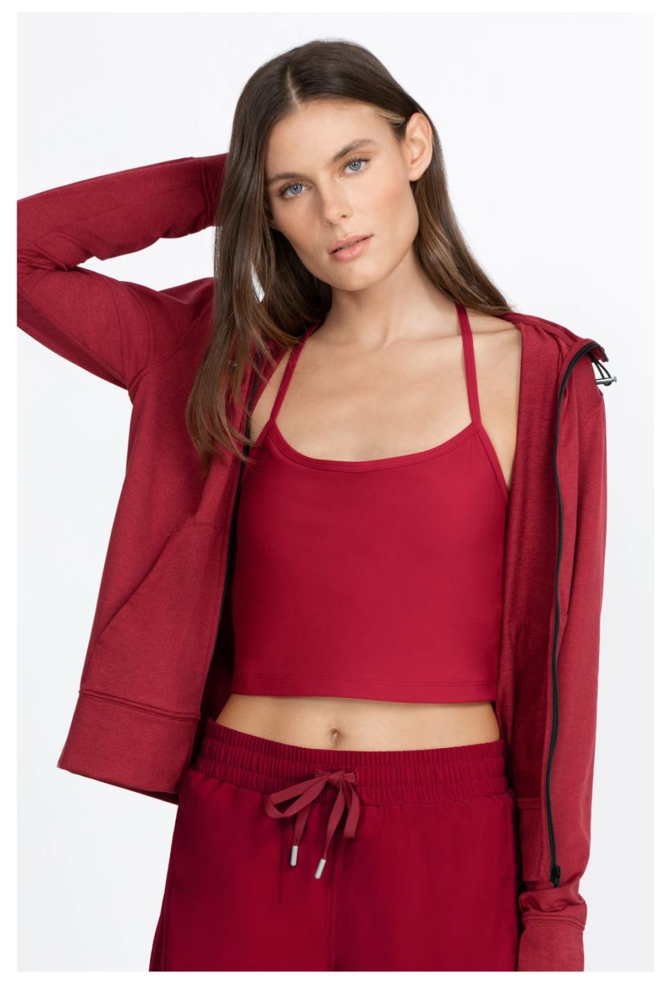 Women Tops | Johnny Was Endurance Cross Back Cami Rio Red