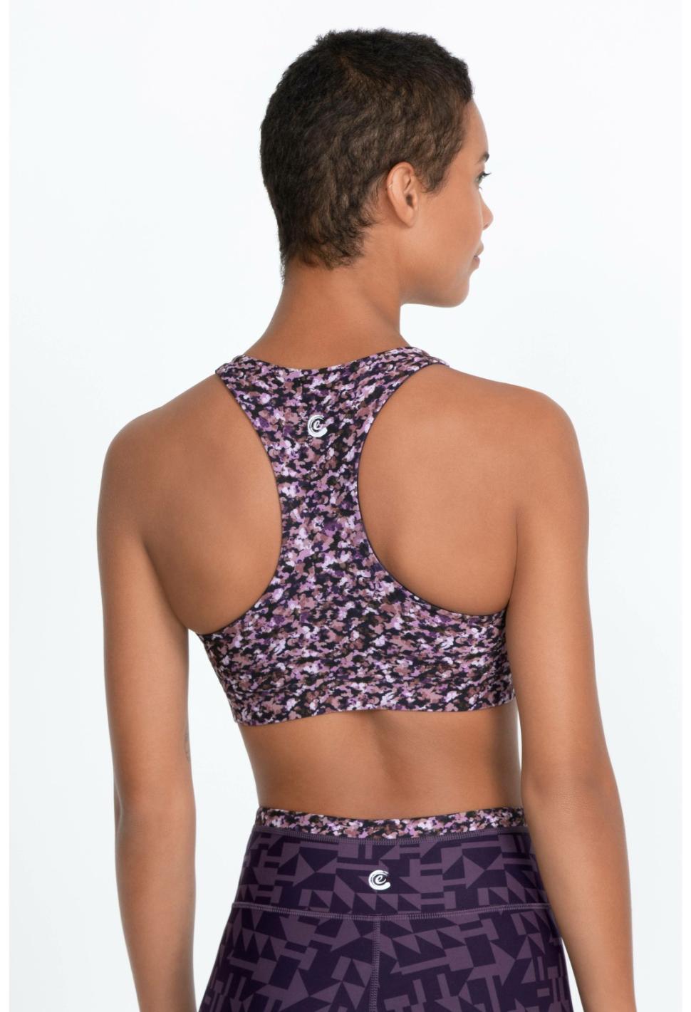 Women Tops | Johnny Was Endurance Reversible Sports Bra Vintage Violet Prism
