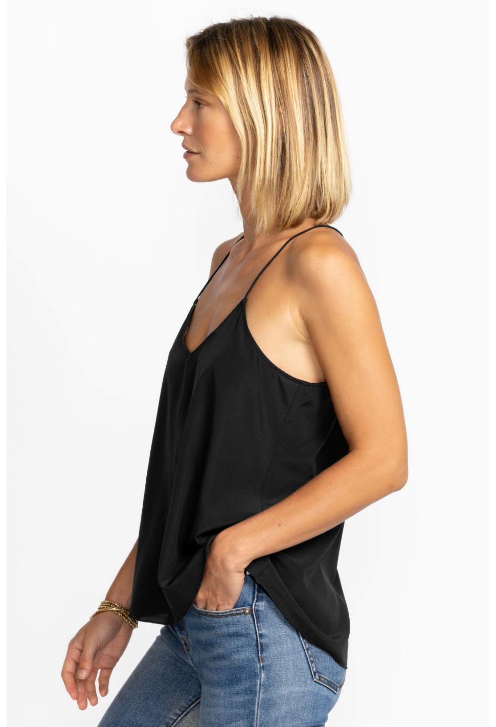 Women Tops | Johnny Was Etta Cami Top Black