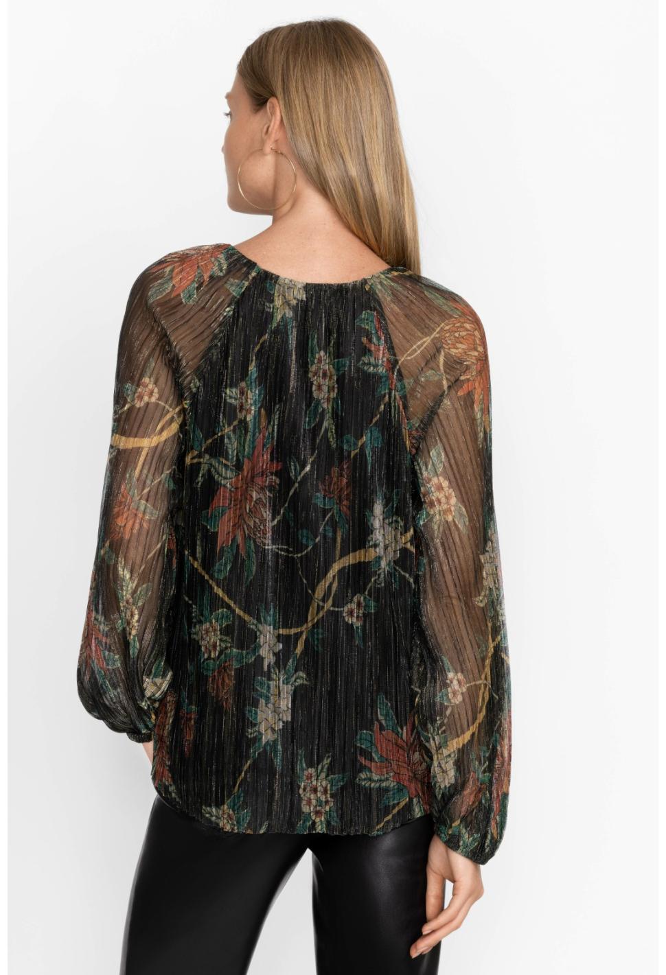 Women Tops | Johnny Was Evelina Metallic Blouse Multi