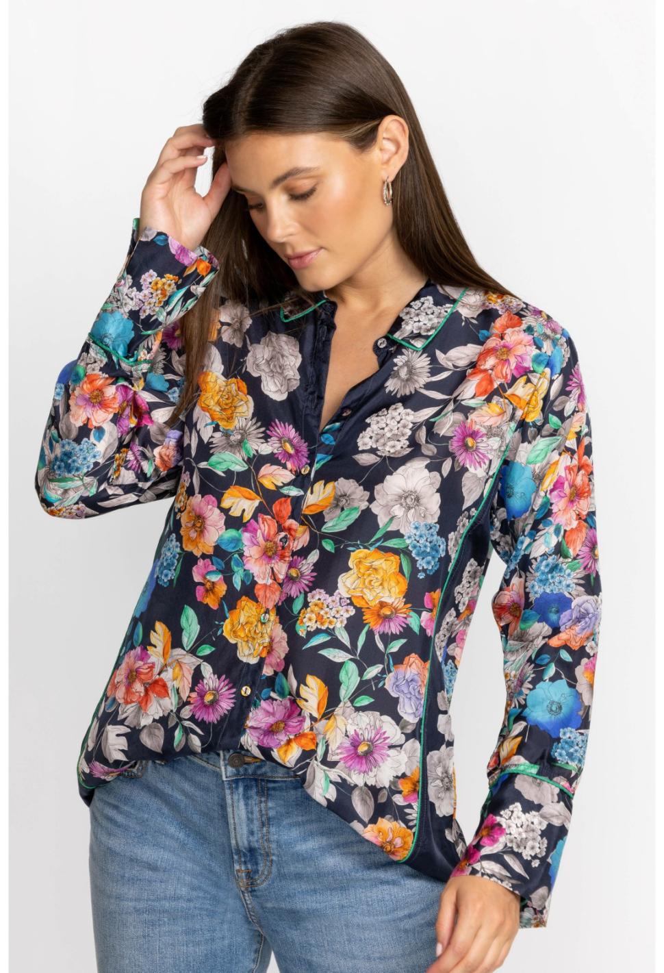Women Tops | Johnny Was Fall Dancer Button Up Falldance
