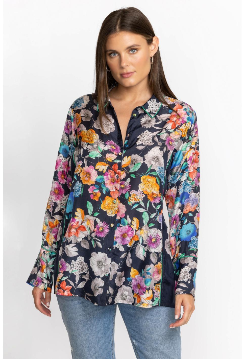 Women Tops | Johnny Was Fall Dancer Button Up Falldance