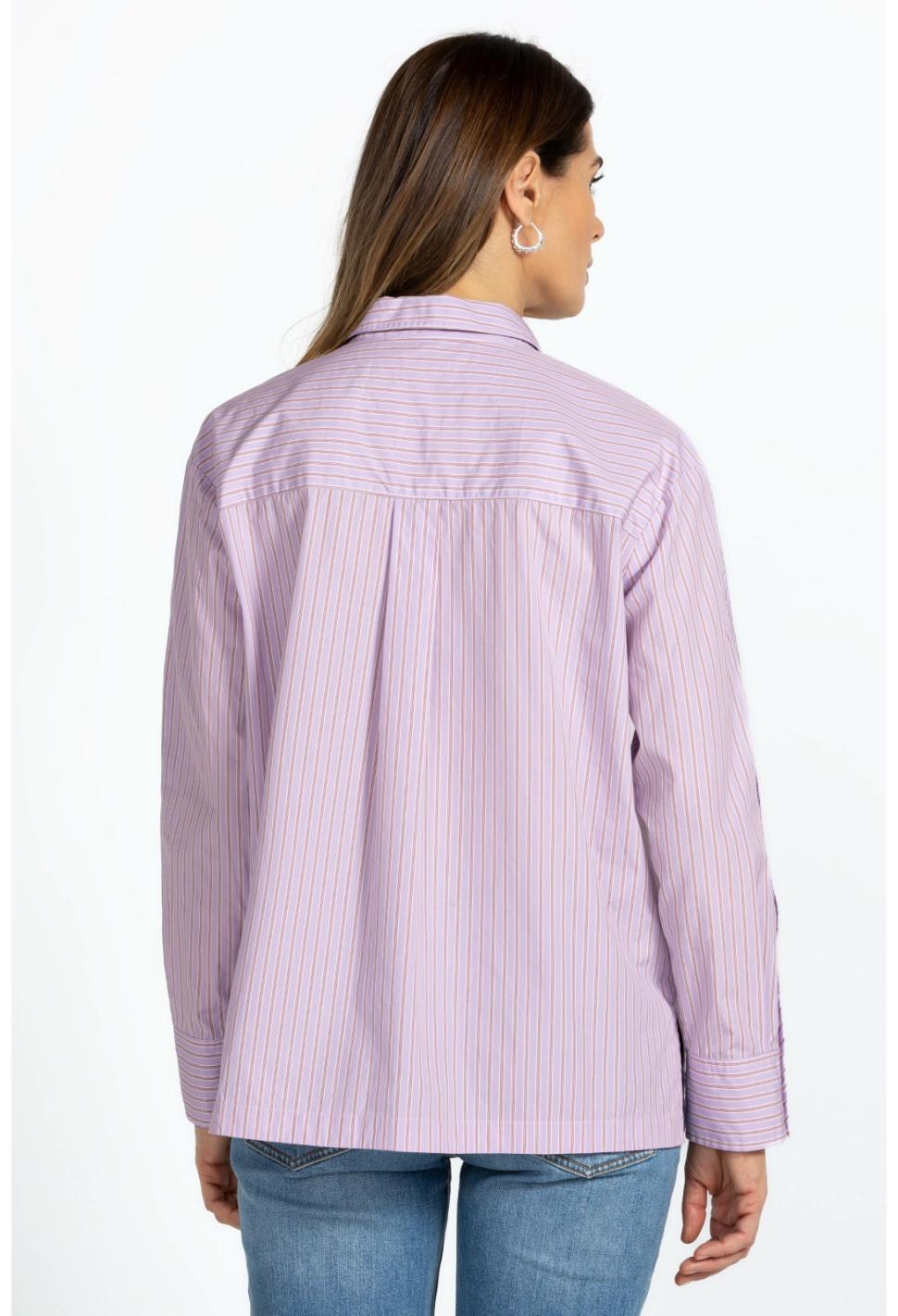 Women Tops | Johnny Was Giana Relaxed Pocket Shirt Stripe
