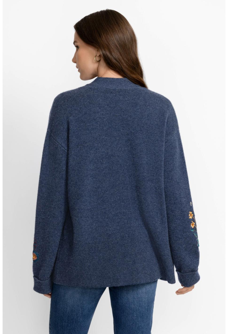 Women Tops | Johnny Was Griffin Cardigan Blue