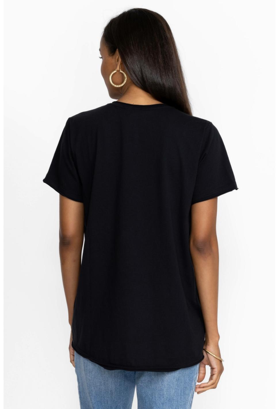 Women Tops | Johnny Was Hamptons Everyday Tee Black