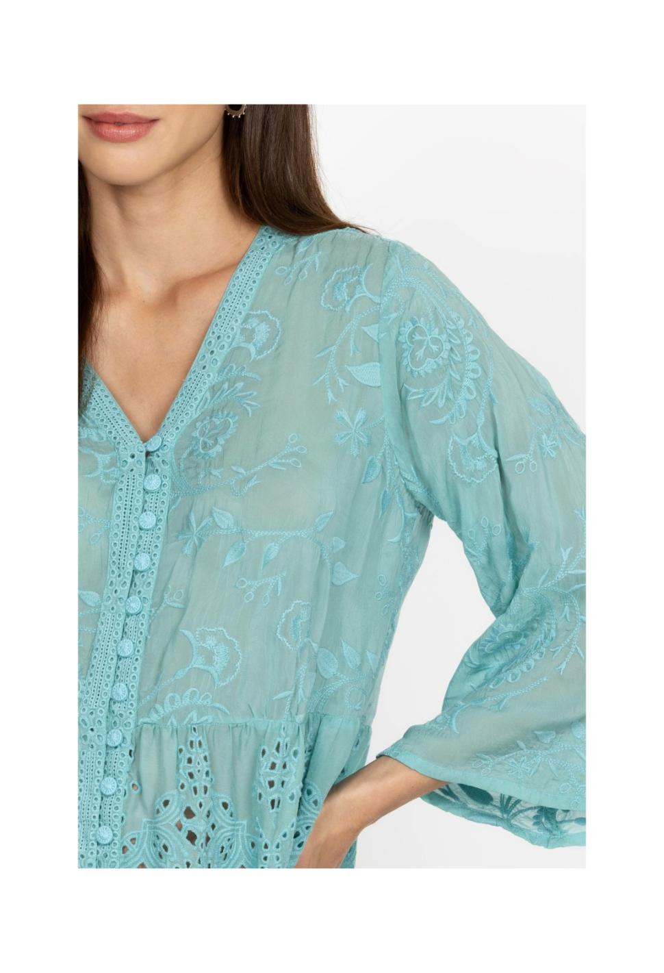 Women Tops | Johnny Was Ingrid Reveka Blouse Marine Blue