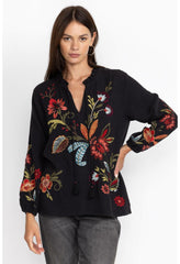 Women Tops | Johnny Was Isabella Field Blouse Black