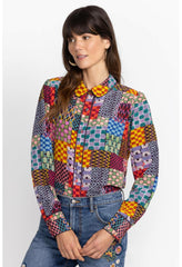 Women Tops | Johnny Was Isadora Waves Silk Blouse Isadora Waves
