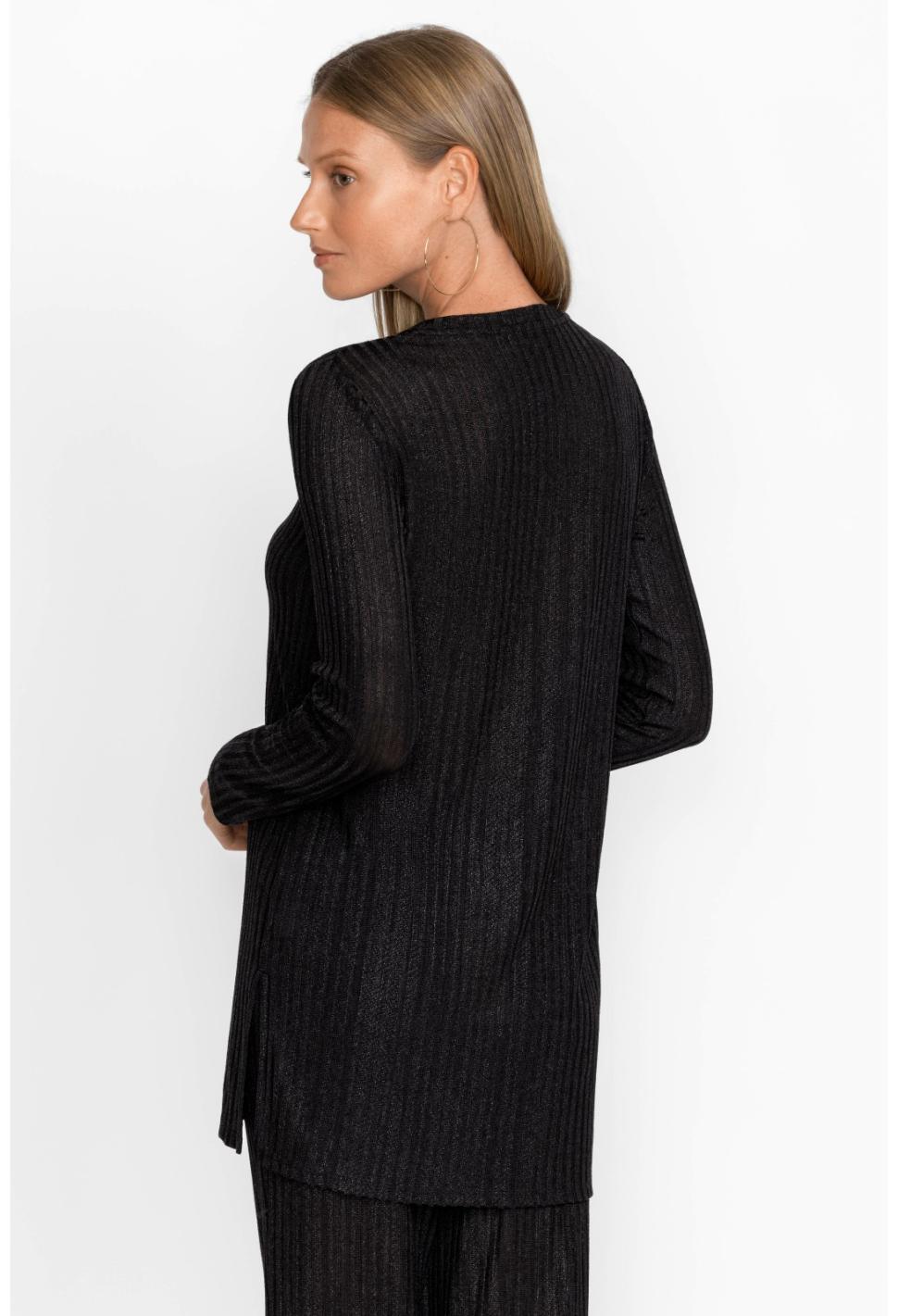 Women Tops | Johnny Was Jenna Metallic Tunic Black