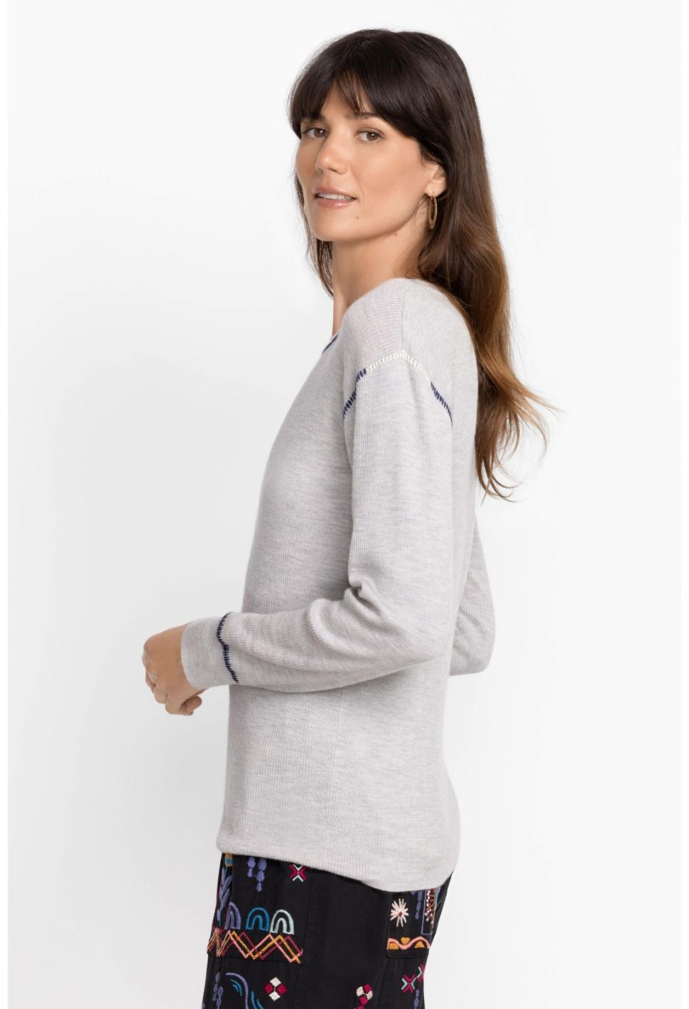 Women Tops | Johnny Was Jj Pullover Gray