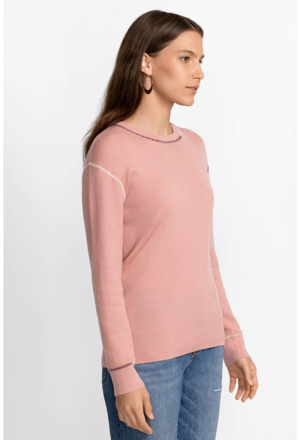 Women Tops | Johnny Was Jj Pullover Light Rose