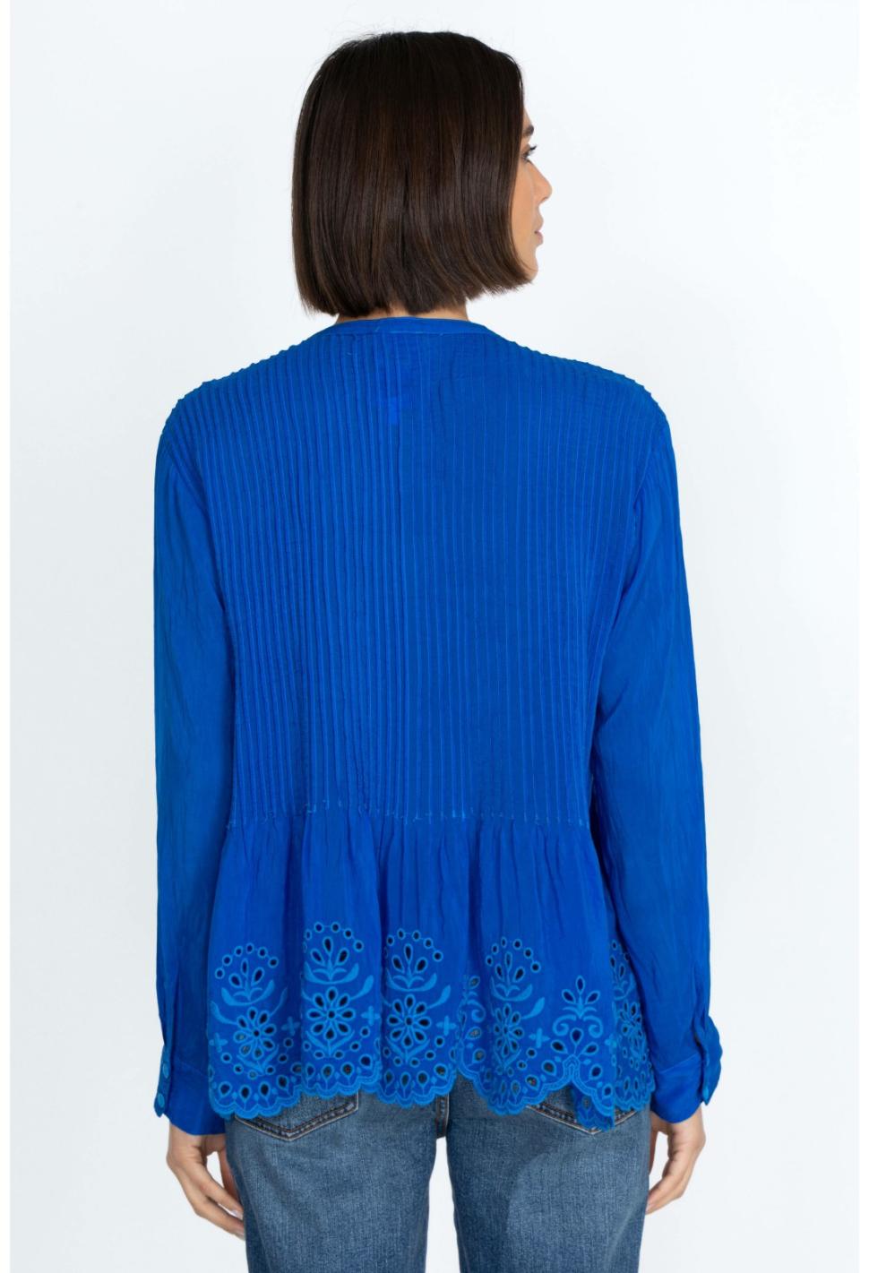 Women Tops | Johnny Was Leonie Pintuck Blouse Skydiver