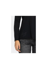 Women Tops | Johnny Was Long Sleeve Crew Neck Layering Tee Black