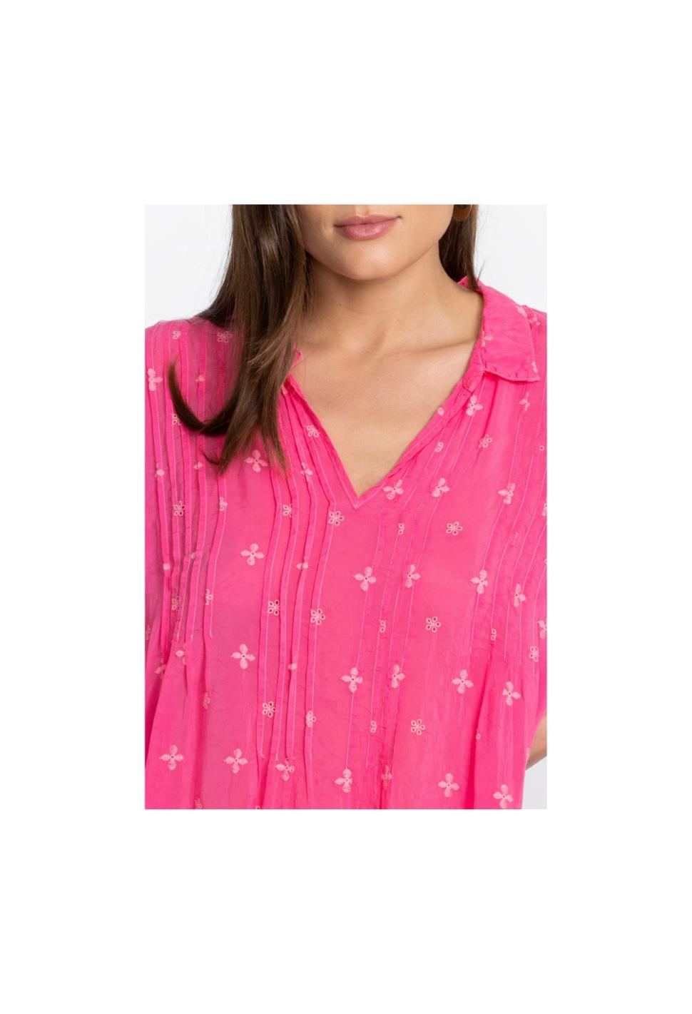 Women Tops | Johnny Was Marti Vera Tunic Hot Pink