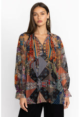 Women Tops | Johnny Was Mazzy Poet Blouse Multi