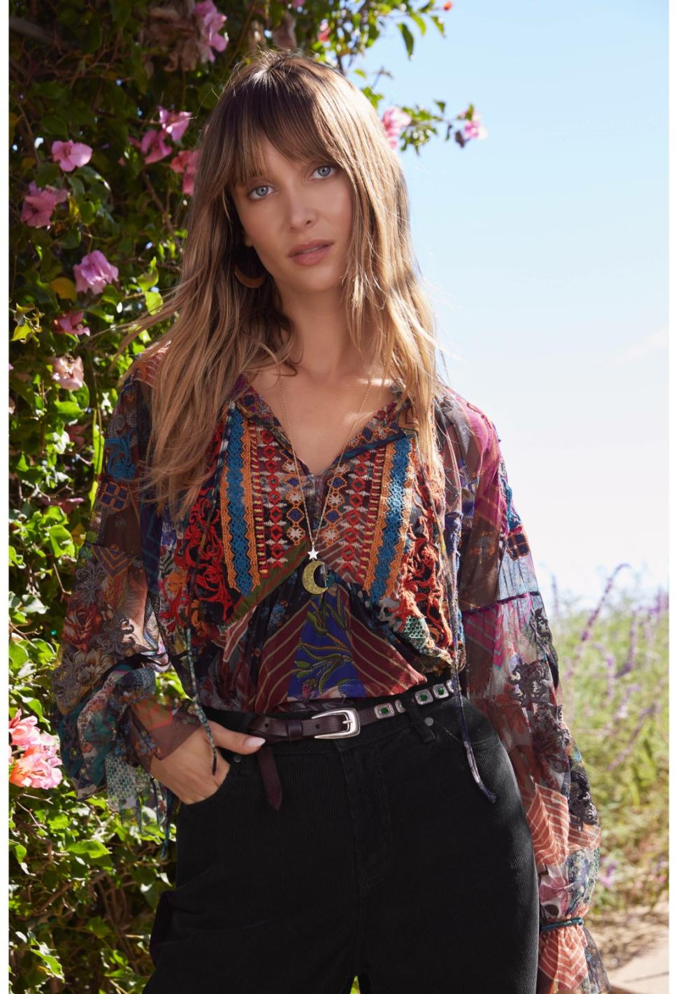 Women Tops | Johnny Was Mazzy Poet Blouse Multi
