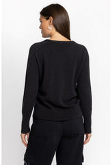 Women Tops | Johnny Was Mishika Waffle Pullover Black