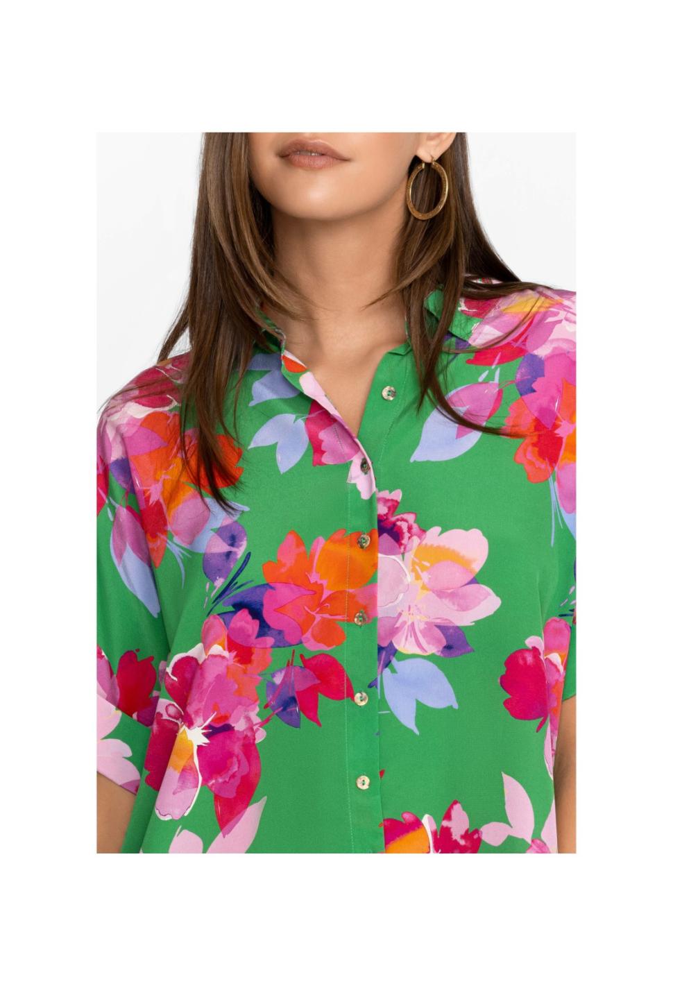 Women Tops | Johnny Was Nadine Silk Shirt Nadine