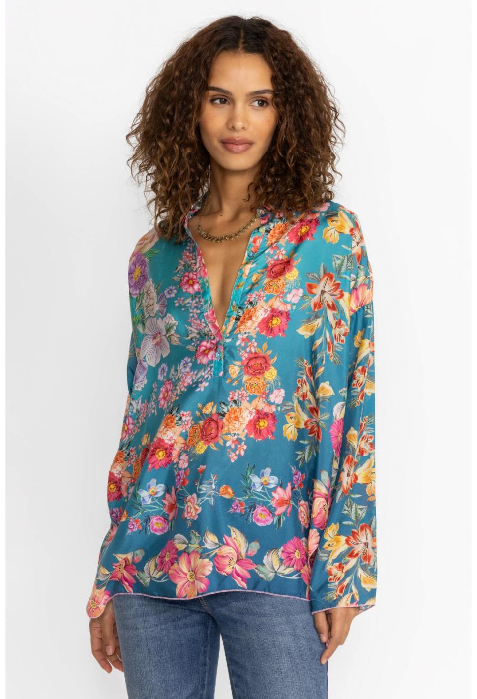 Women Tops | Johnny Was Neutra Mara Blouse Multi