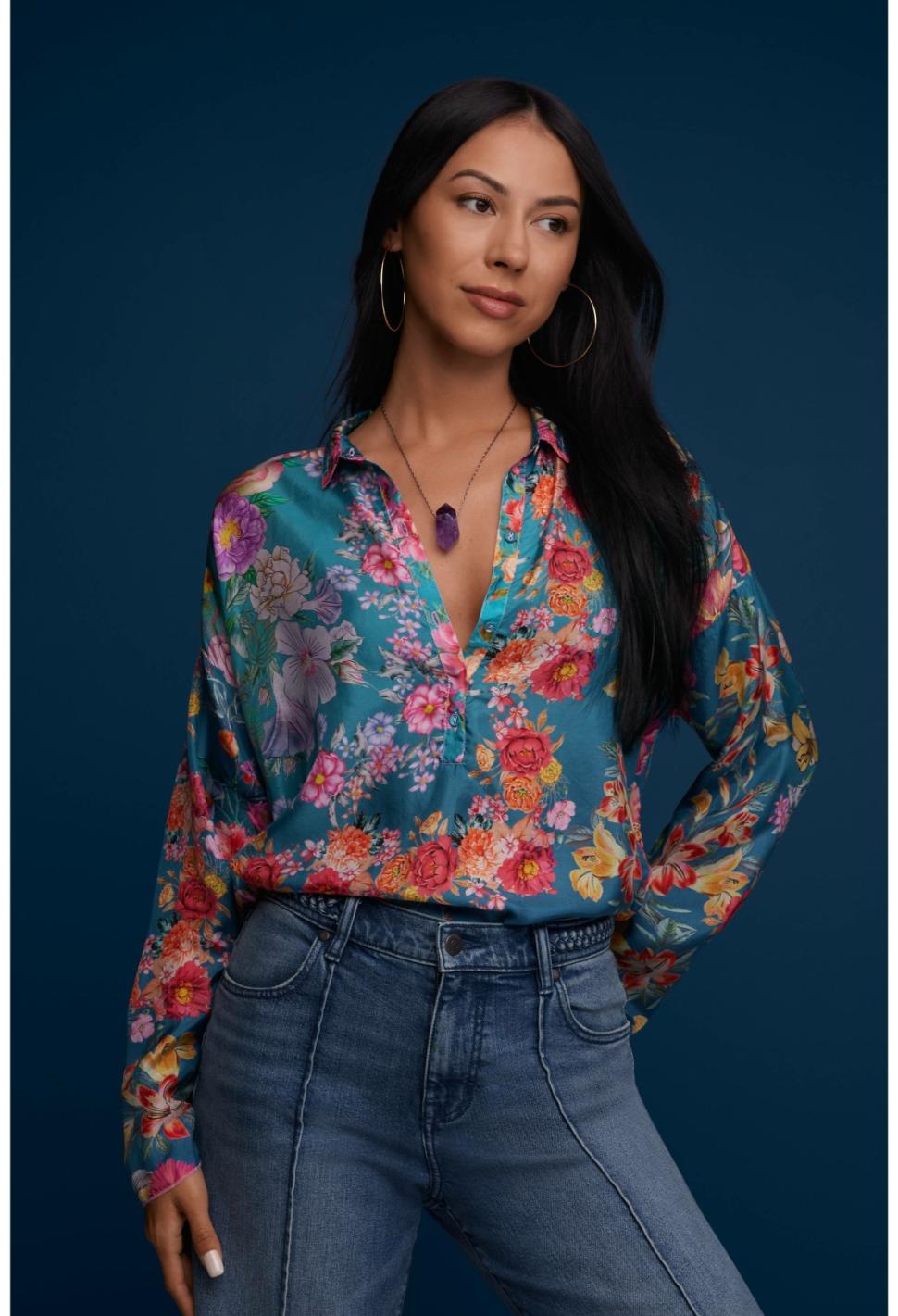 Women Tops | Johnny Was Neutra Mara Blouse Multi