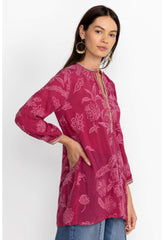 Women Tops | Johnny Was Noah Cabana Tunic Rumba Red
