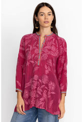 Women Tops | Johnny Was Noah Cabana Tunic Rumba Red