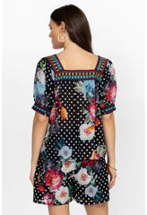 Women Tops | Johnny Was Polkalona Square Neck Park Blouse Polkalona