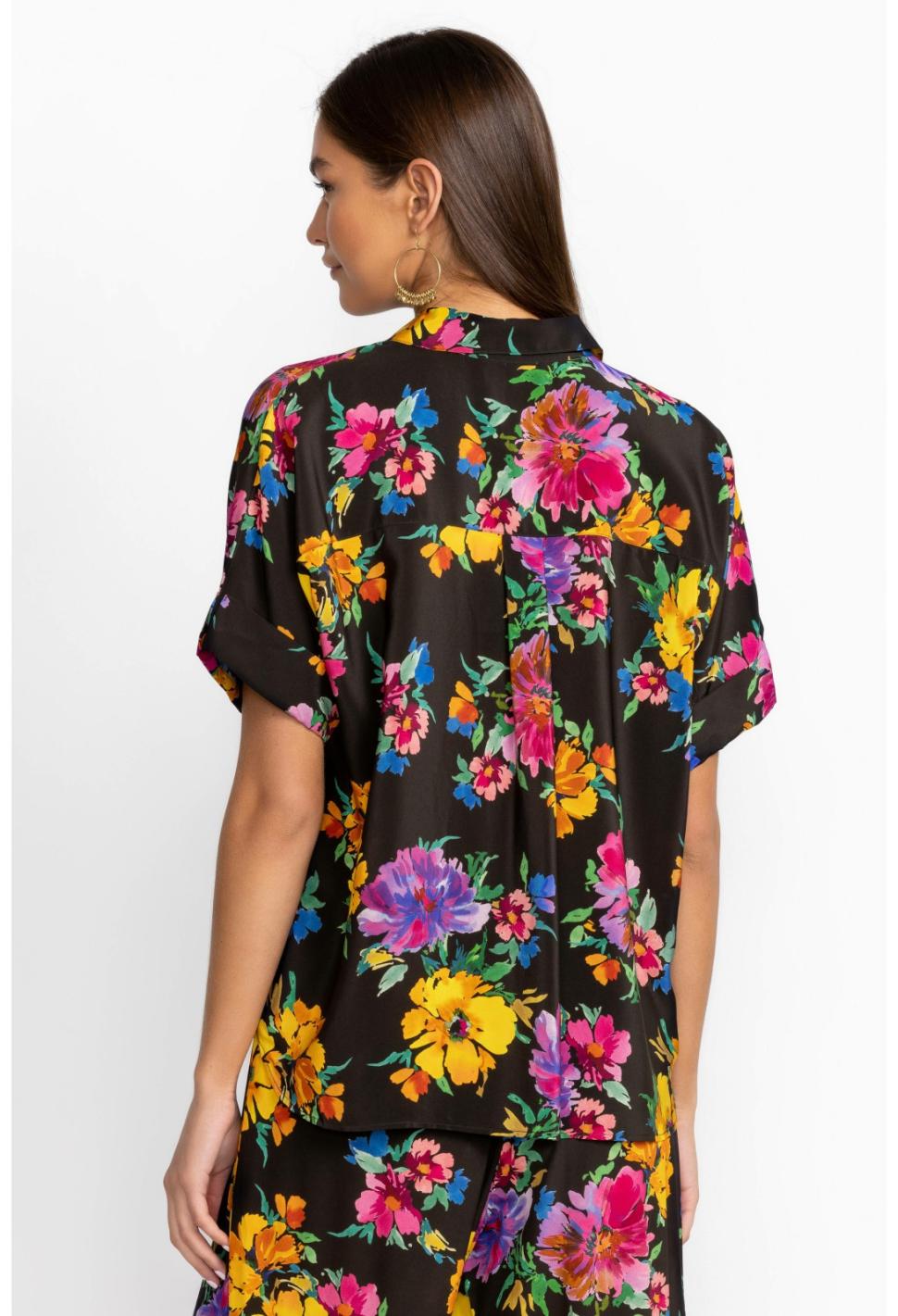 Women Tops | Johnny Was Poppy Silk Shirt Poppy