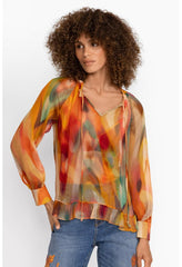 Women Tops | Johnny Was Radika Silk Blouse Multi