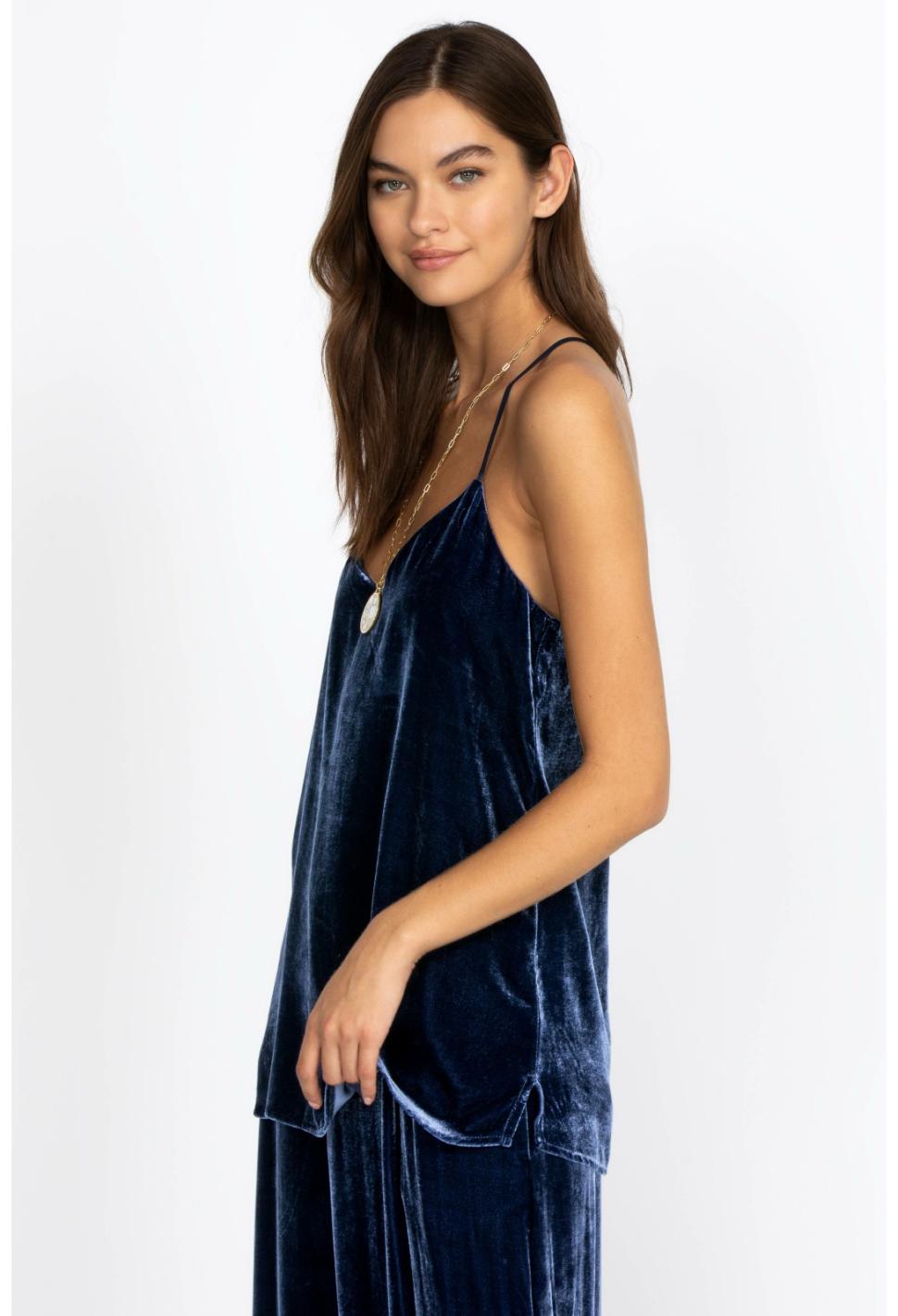 Women Tops | Johnny Was Remy Cami Sapphire Blue