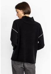 Women Tops | Johnny Was Rhode Cowl Neck Sweater Black