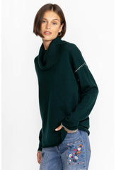 Women Tops | Johnny Was Rhode Cowl Neck Sweater Emerald