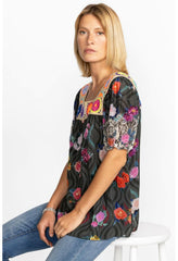 Women Tops | Johnny Was Rose Lace Tristan Blouse Rose Lace