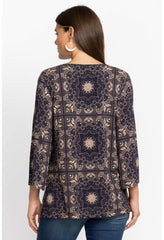 Women Tops | Johnny Was Runa Button Front Henley Tee Runa