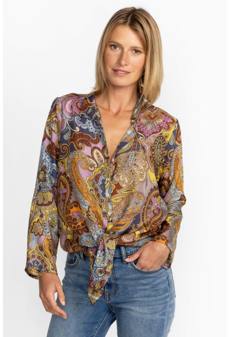 Women Tops | Johnny Was Sandalwood Tunic Sandalwood