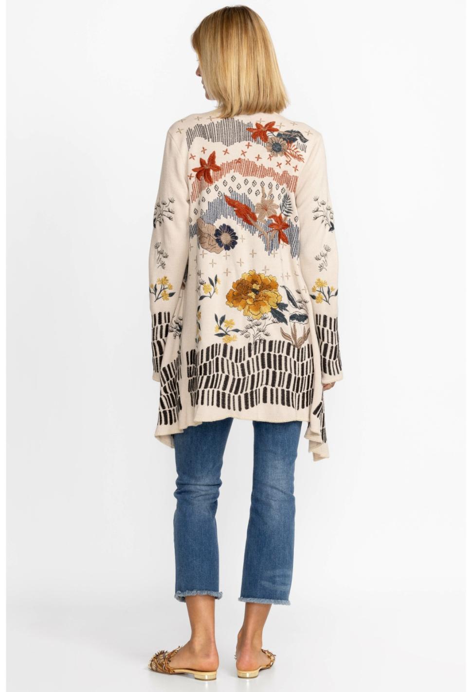 Women Tops | Johnny Was Sarina Wrap Sweater Ecru