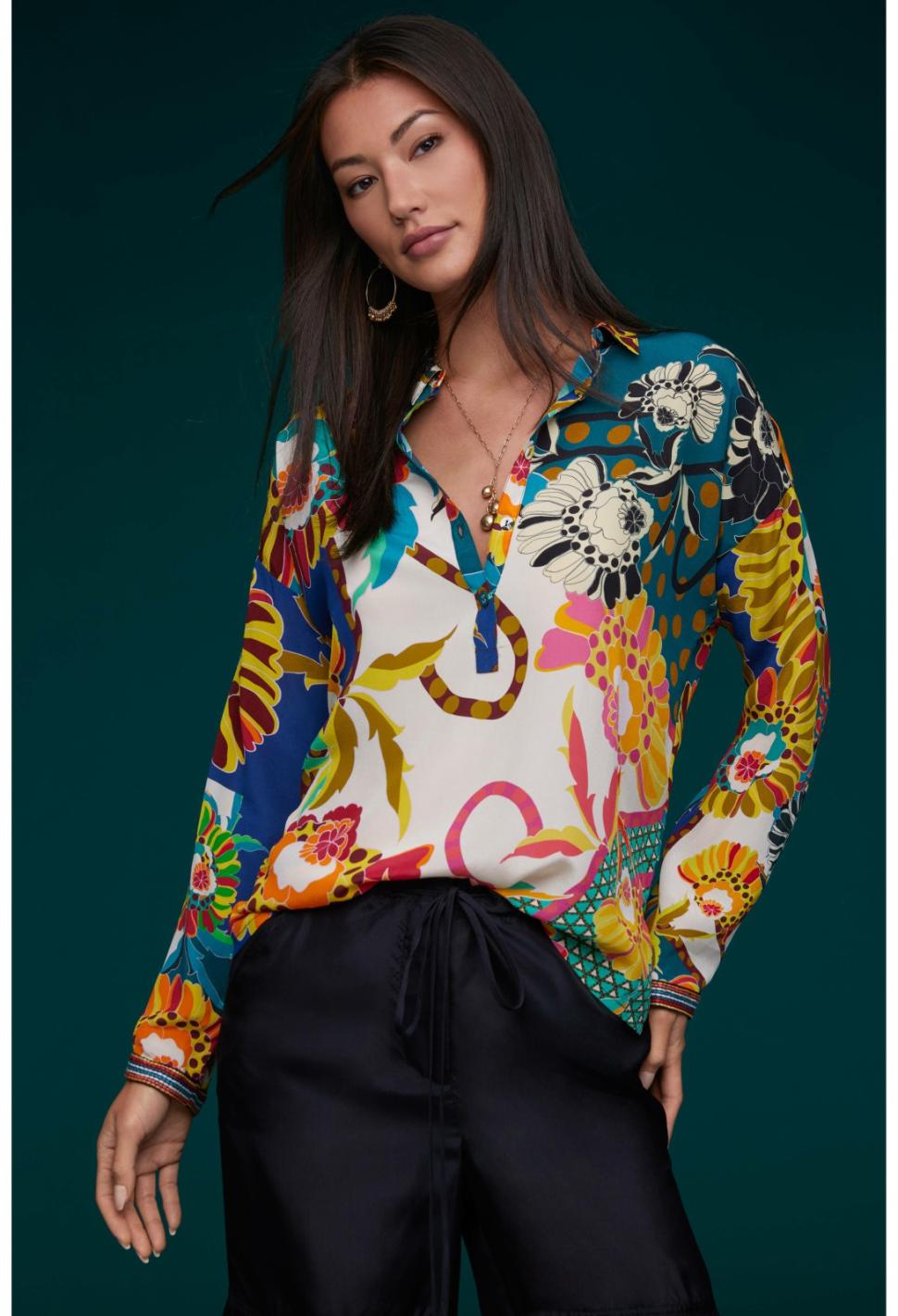 Women Tops | Johnny Was Seline Blouse Kimbra